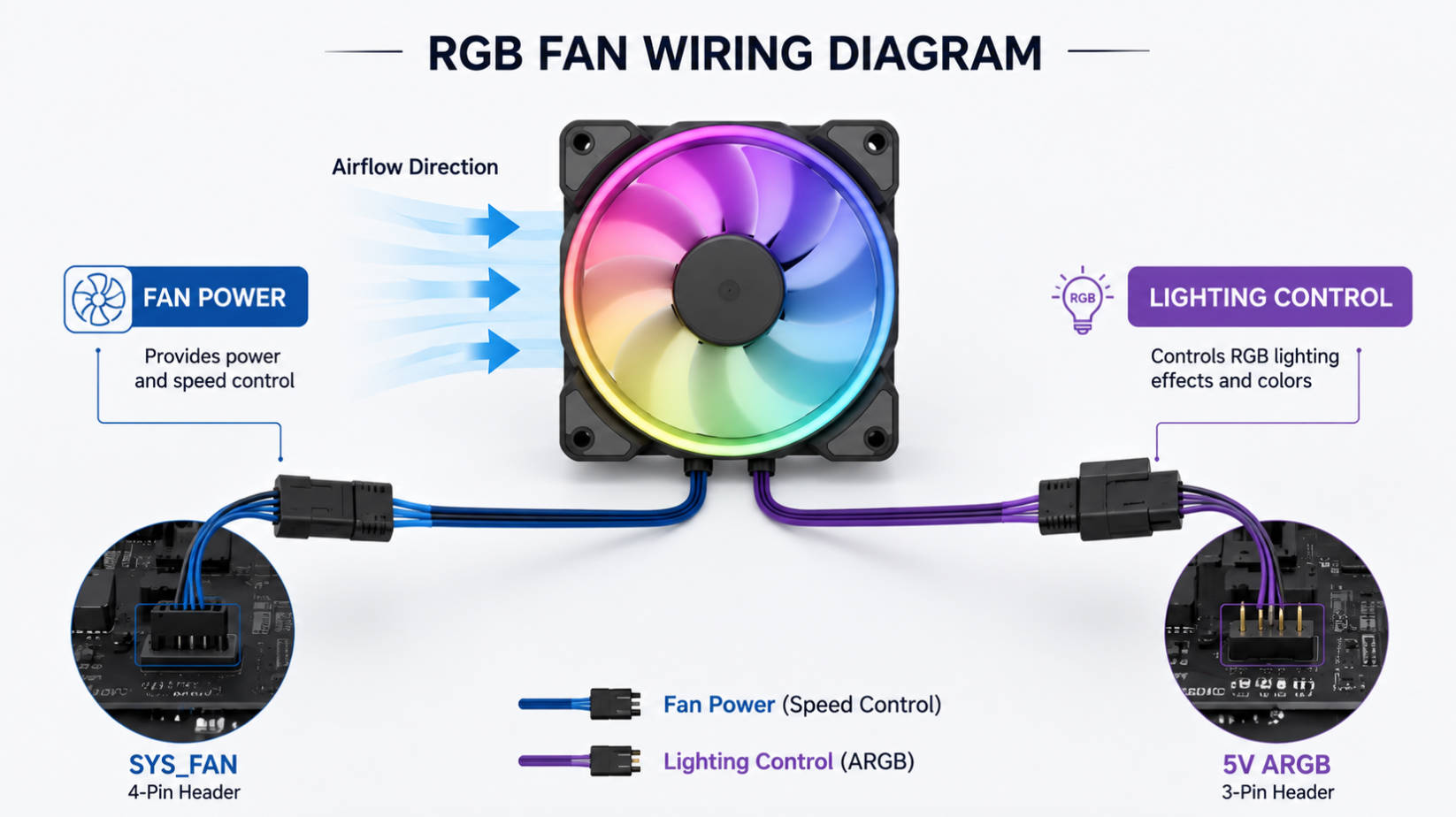 Wie verbinde ich RGB-L&uuml;fter mit deinem Motherboard?